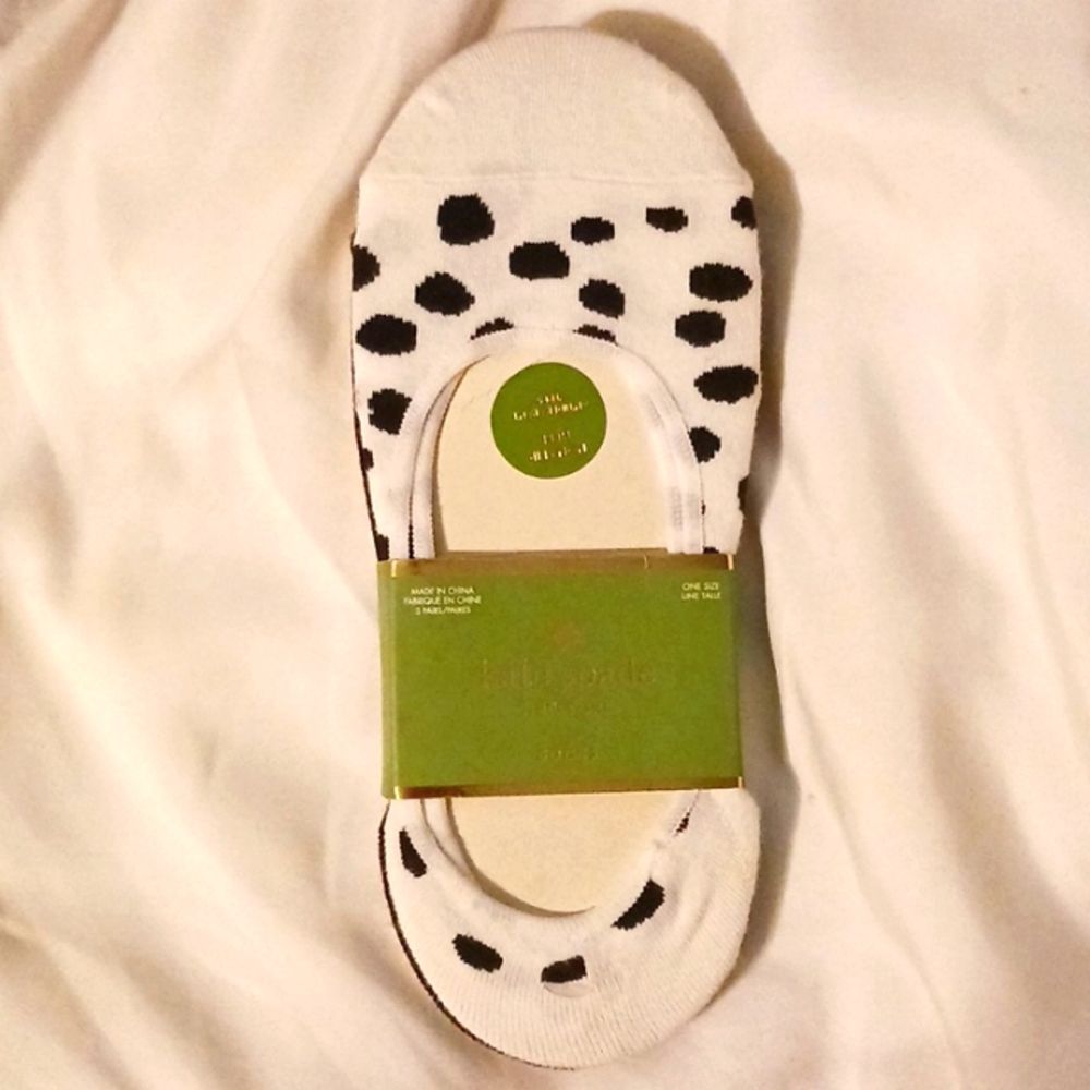 KATE SPADE non-slip heel 3 pack of socks. NWT- One sz fits all